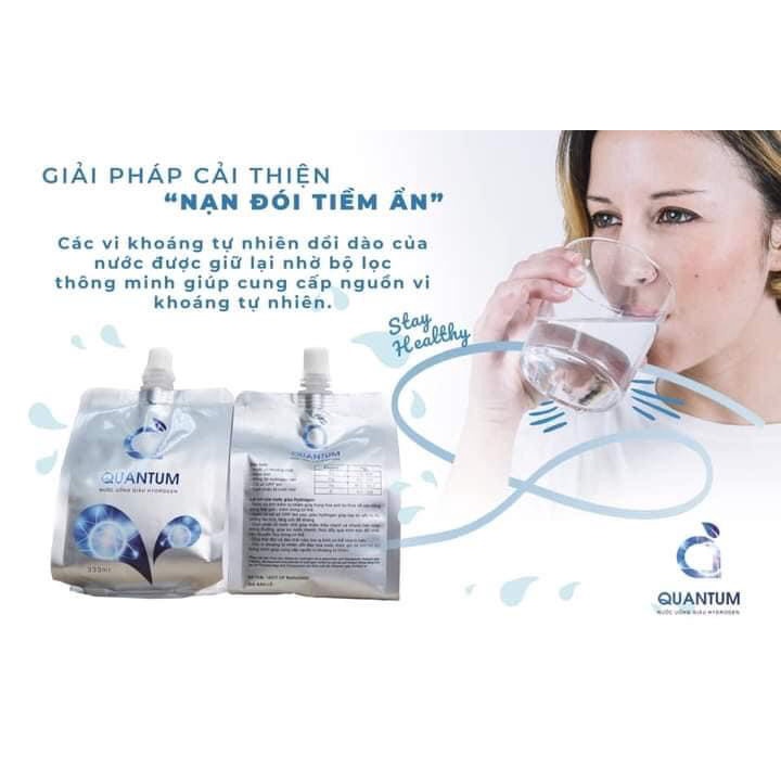 Nước khoáng Quantum nước uống giàu hydrogen giúp cơ thể bổ sung đầy đủ nước và giúp giải rượu