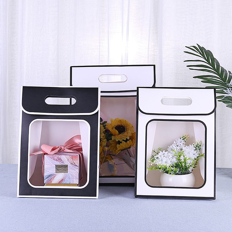Túi giấy đựng quà sinh nhật thiết kế khóa dán phong cách Bắc Âu
