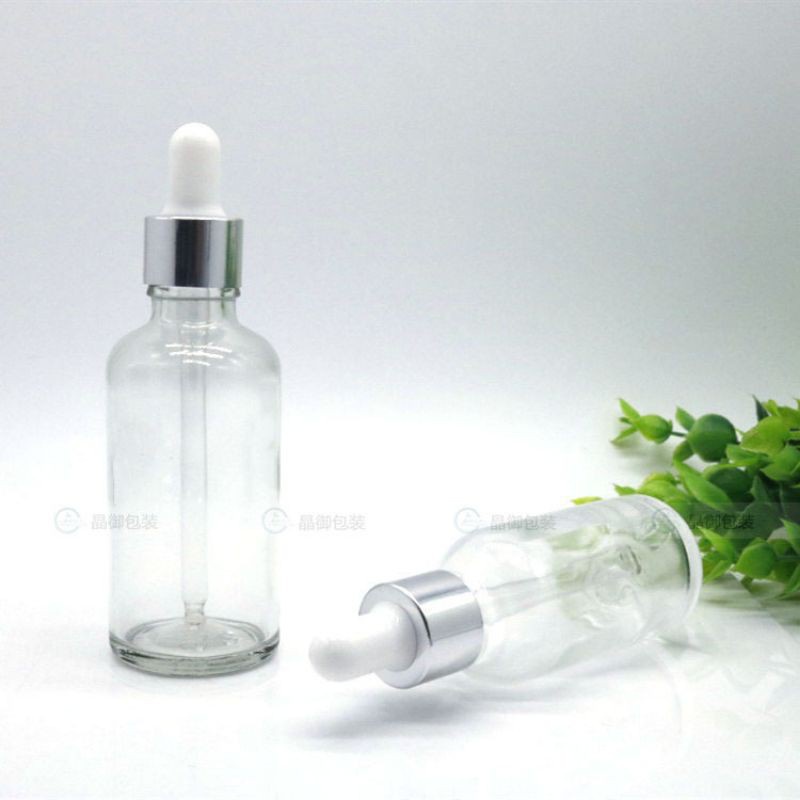 Lọ Chiết Serum ❤ GIÁ RẺ NHẤT ❤ Lọ đựng tinh dầu 30ml Dày bóp giọt Khoen Bạc chiết serum , phụ kiện du lịch