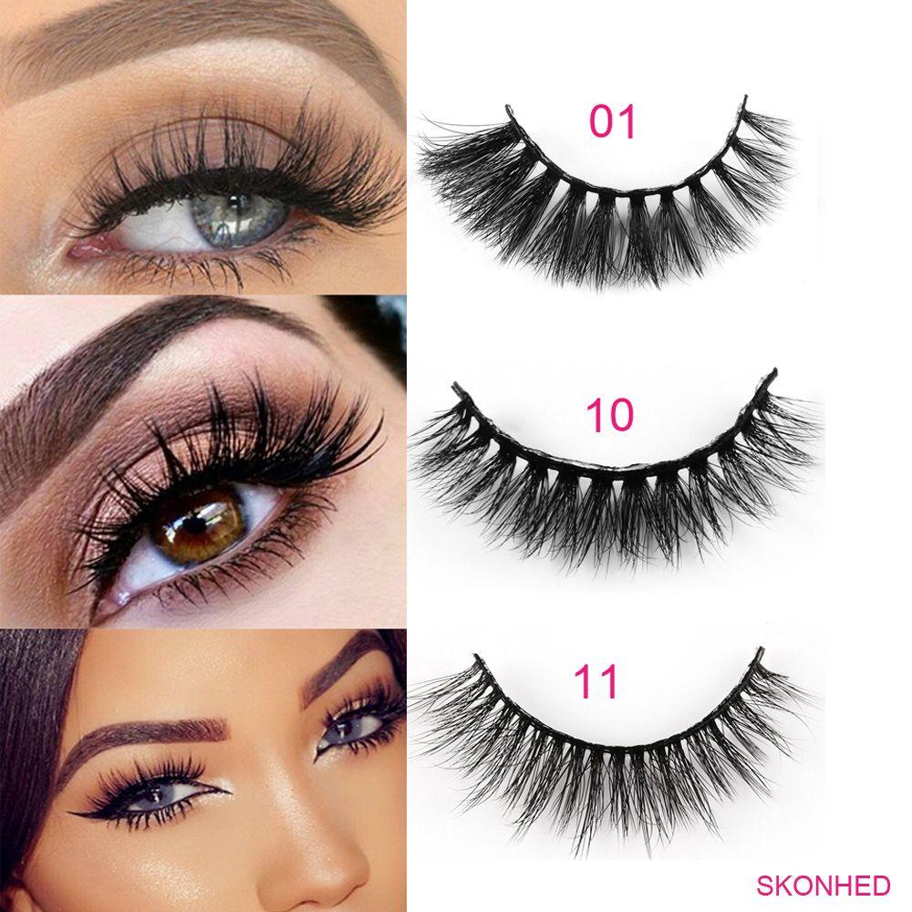 Set 5 Cặp Lông Mi Giả 3D Handmade MIH SKONHED Dành Cho Trang Điểm