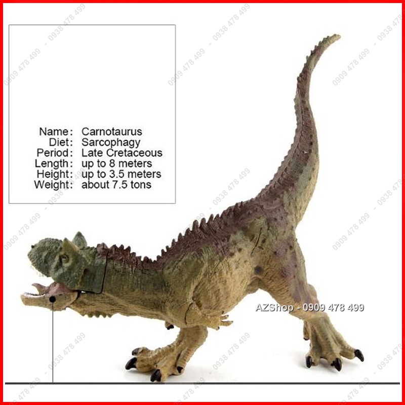 Mô Hình Khủng Long 2 Sừng Ác Quỷ Carnotaurus Cúi Đầu - Size Nhỏ - 77231
