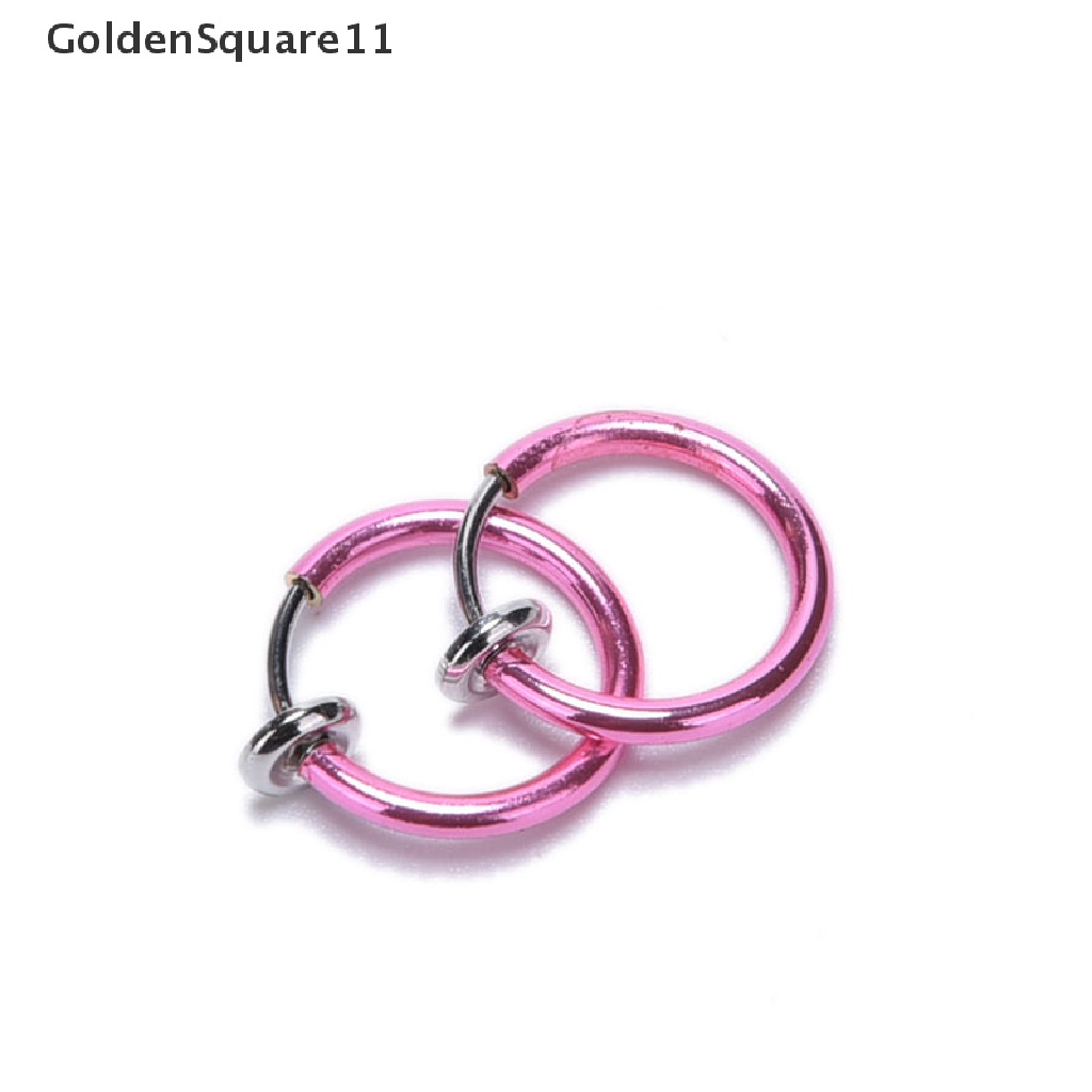 [Goldsquare11] Set 2 Khuyên Xỏ Mũi / Môi / Tai / Mũi / Cơ Thể Phong Cách Punk Unisex