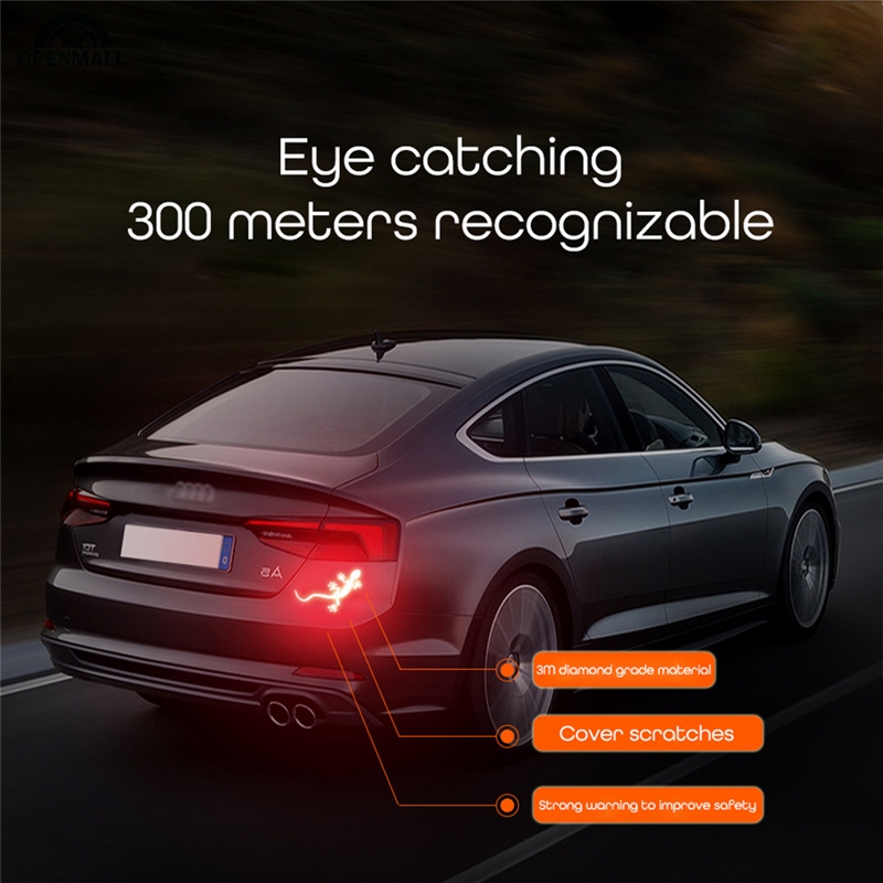 Nhãn dán phản quang hình tắc kè trang trí xe hơi