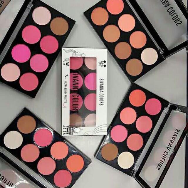 Set Má Hồng-Tạo Khối Sivanna Colors Ultra Blush Palette 8 Ô(date 2026 )