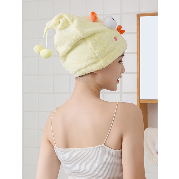 (MTD16) Mũ tắm trùm đầu thấm nước làm khô tóc