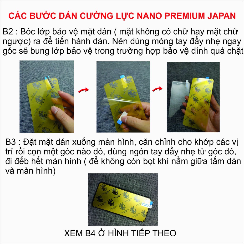 Kính Cường lực mặt trước, sau cho iPhone 4, 4s, 5, 5s, 6, 6s, 7, 8 Cường lực Nano Dẻo 9H+