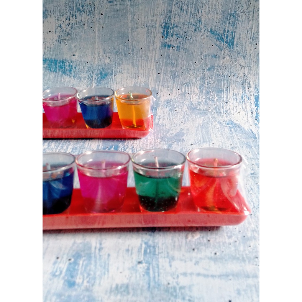 Đèn Cầy Ly Sáp Gel 5 Màu Sắc - Lộc Phúc