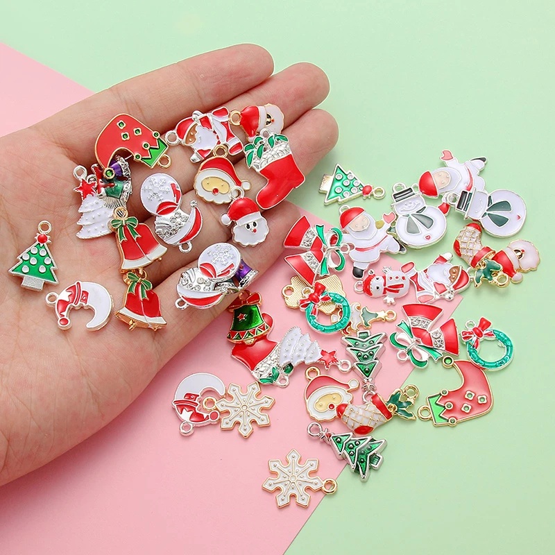 Set 10 / 15 / 20 / 100 Phụ Kiện Trang Trí Cây Thông Noel Thời Trang