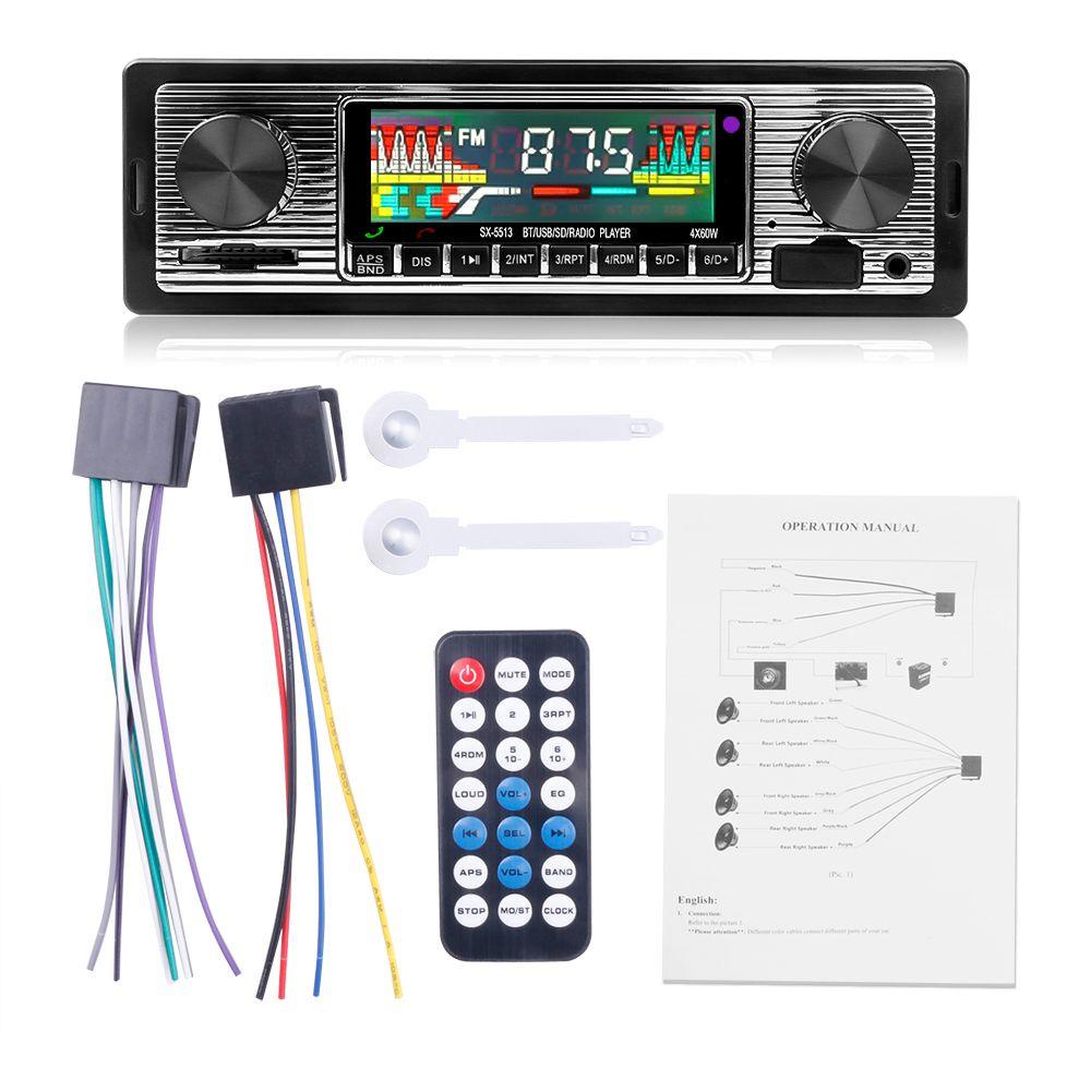 Máy Phát Nhạc FM Không Dây Phong Cách Retro Cho Xe Hơi