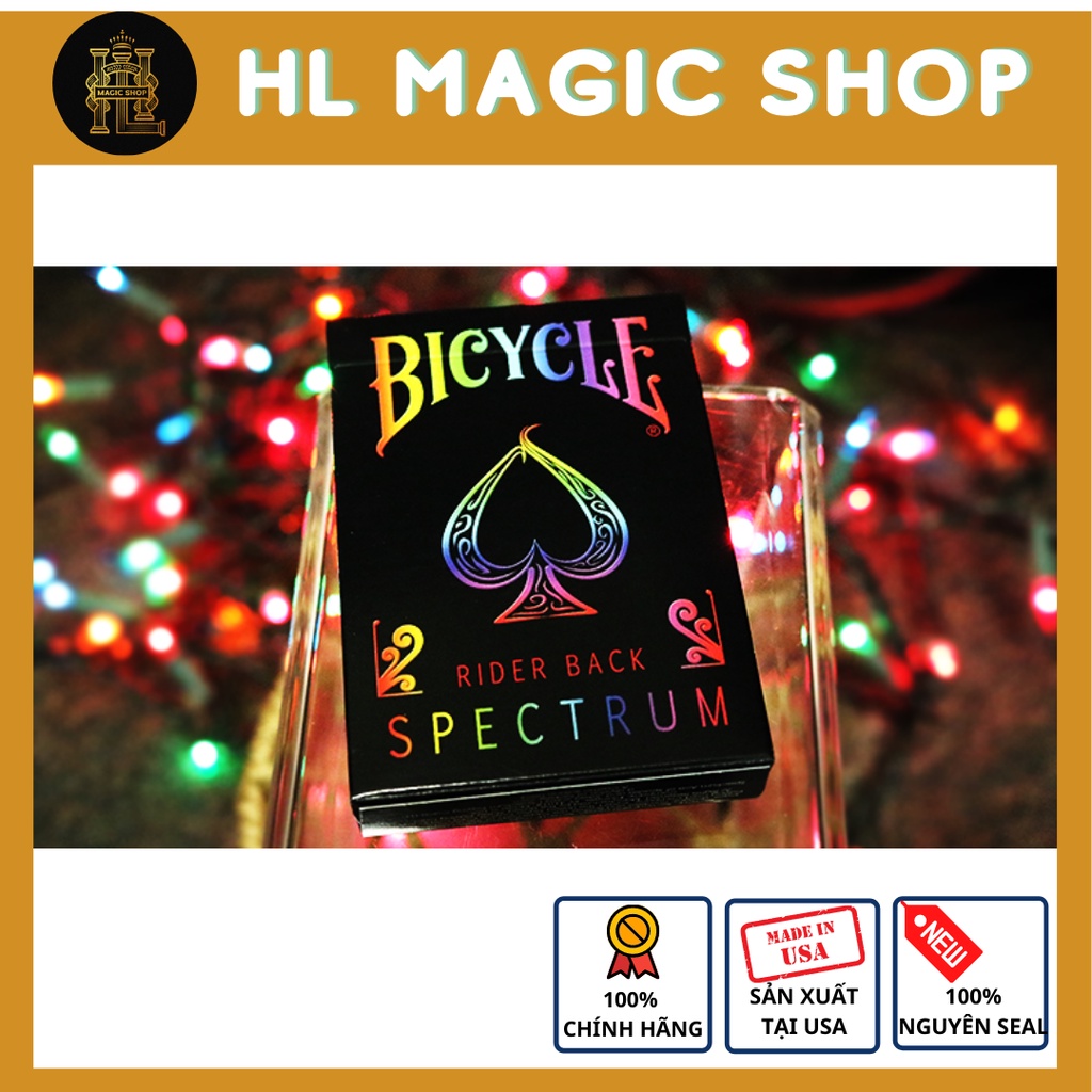 Bộ bài tây, bài ảo thuật Bicycle Spectrum Deck by US Playing Card - Bài Mỹ - Bài Chính Hãng