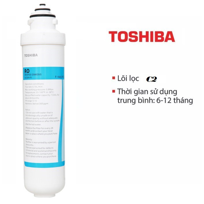 Lõi lọc số 4 F-1643-C2 máy lọc nước nóng lạnh RO Toshiba TWP-W1643SV(W)