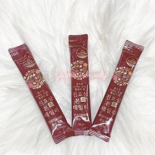 Hồng sâm stick dòng cô đặc cao cấp của công ti lg hyo-sam jin bourne daily 10ml x 30 gói.