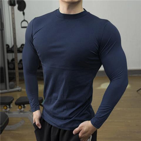 Áo Thun Thể Thao Tay Ngắn Cổ Cao Chất Liệu Co Giãn Khô Thoáng Nhanh Thời Trang Cho Nam