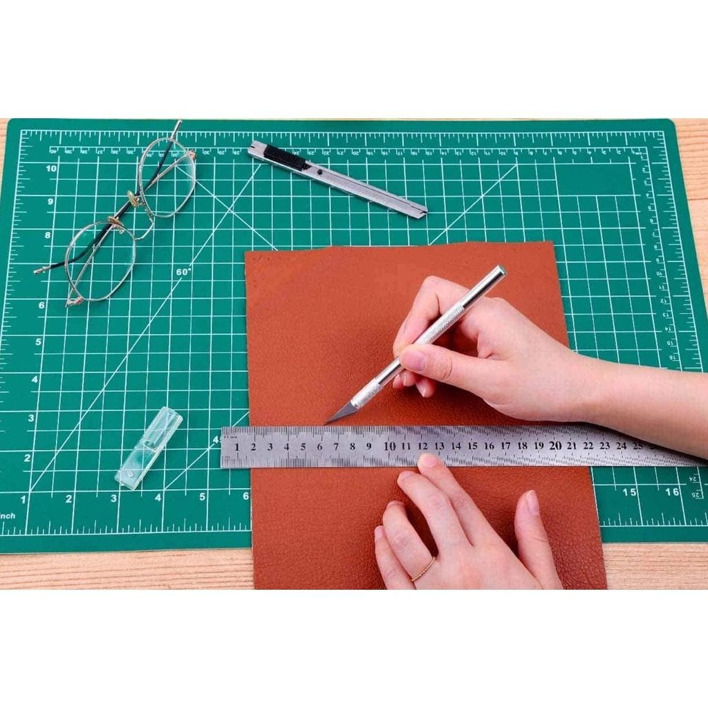 Bảng kê Cutting Mat khổ A3, A4, A5 dùng kê cắt, dán, rạch, làm đồ handmade DIY siêu bền - HV Store 013