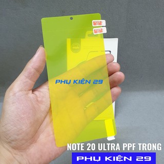 [Samsung Note 20/Note 20 Ultra] Dán dẻo FULL màn, FULL lưng PPF cao cấp