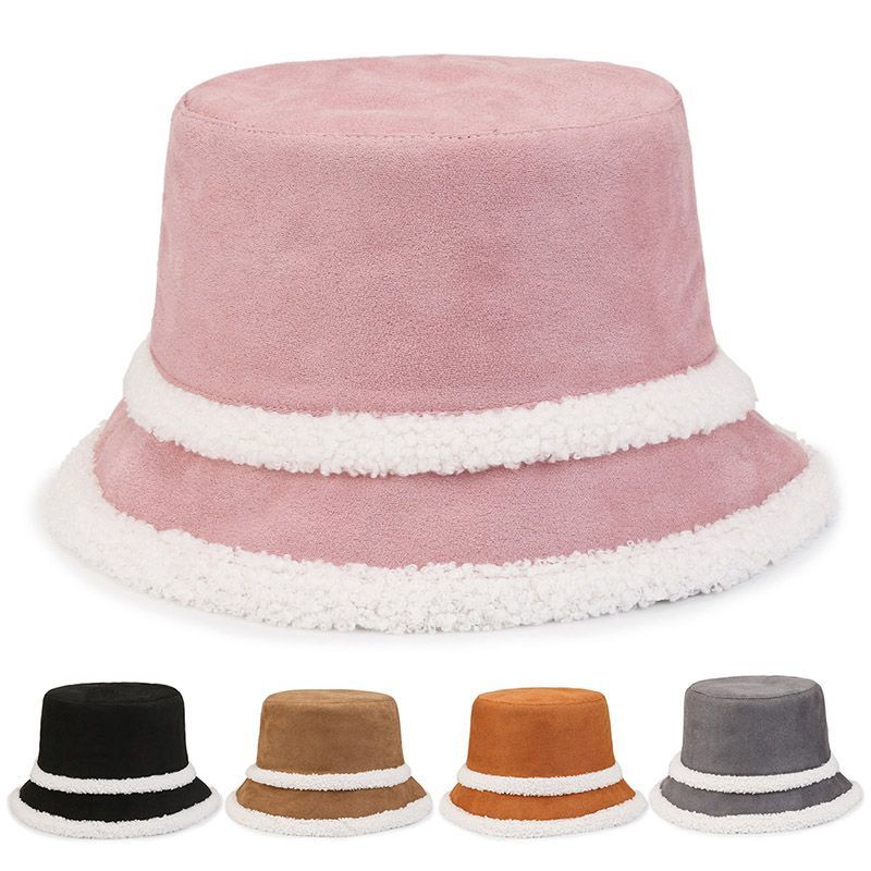 Mũ Bucket Lông Cừu Giữ Ấm Mùa Thu Và Mùa Đông Phong Cách Hàn Quốc Dễ Phối Đồ Hàng Mới 2022