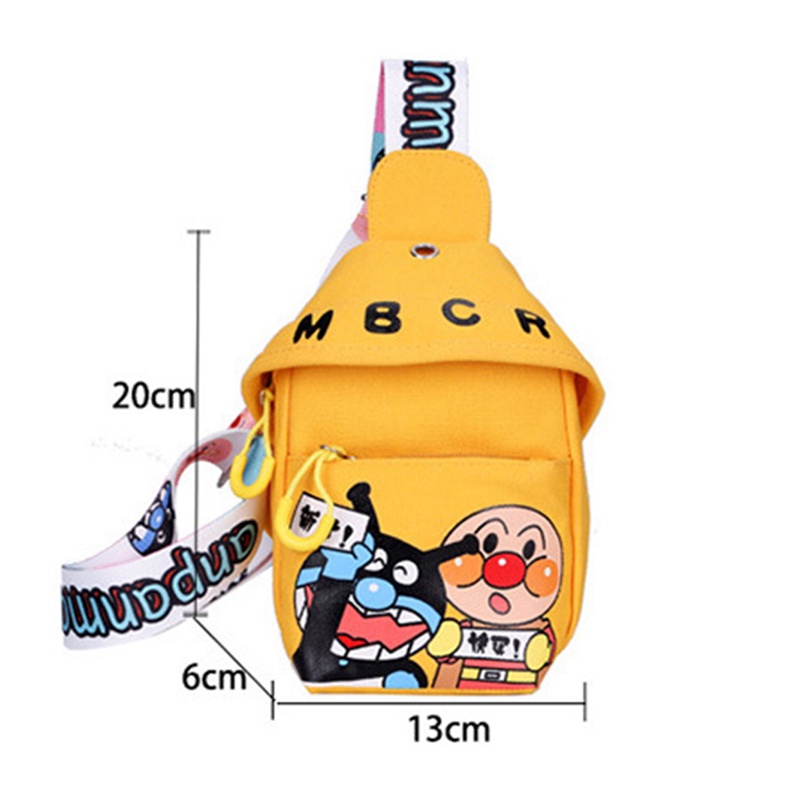 Túi Đeo Vai Vải Canvas Họa Tiết Hoạt Hình Cậu Bé Bút Chì Kiểu Nhật Bản Dễ Thương Cho Bé Trai&amp; Balo In Hình Anime Thời Trang Cho Bé Gái 8-11 Tuổi