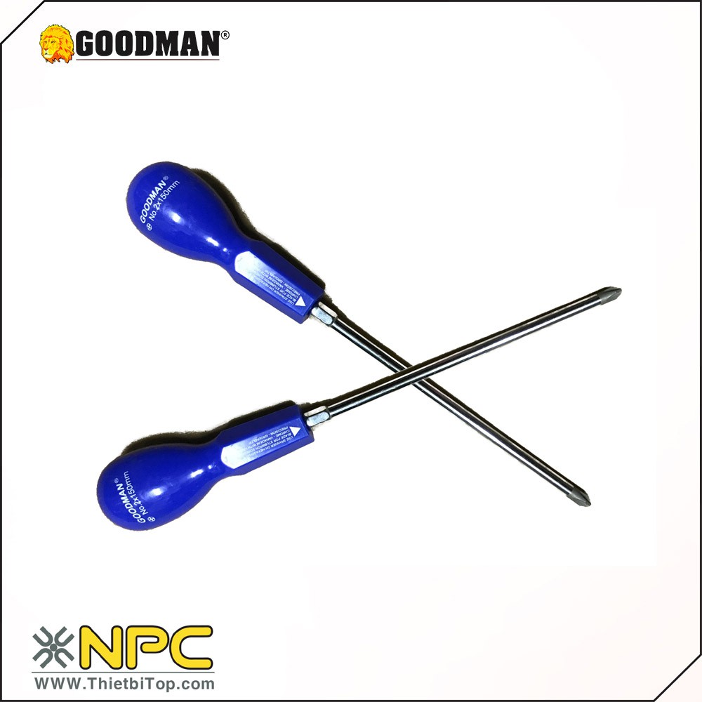 Tô vít 4 cạnh GOODMAN Chính hãng đủ size 3mm, 4mm, 5mm, 6mm