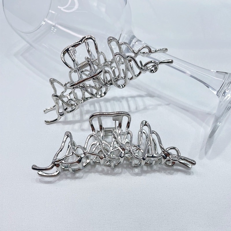 Kẹp tóc đuôi ngựa bằng kim loại phong cách hàn quốc thích hợp cho nữ