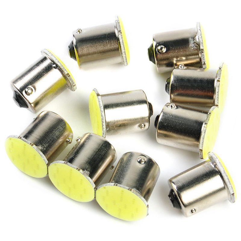 Set 10 bóng đèn LED COB 1156 BA15S P21W 12 SMD 12V dành cho xe hơi