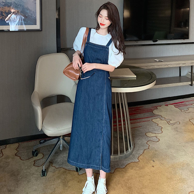 Đầm Denim Thời Trang Mùa Hè 2021 Dành Cho Nữ