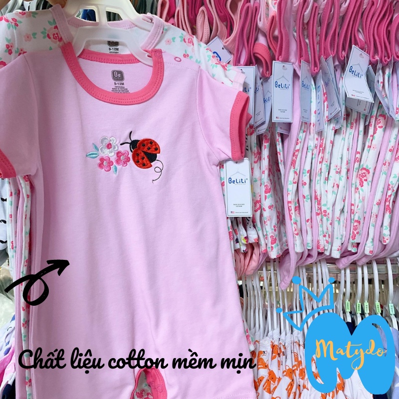 Body đùi cộc tay chất cotton giá rẻ nhiều hình đáng yêu bộ đồ liền thân cho bé trai bé gái từ 0 đến 12 tháng