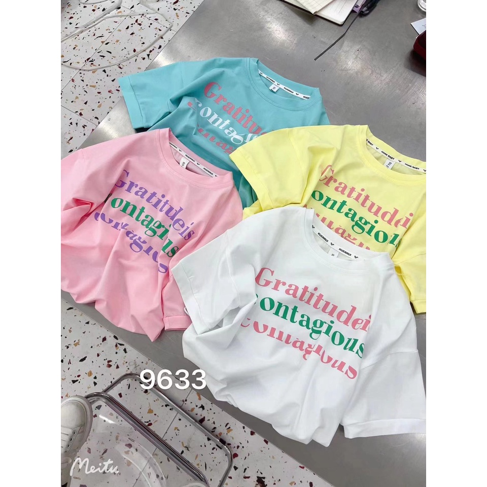ÁO THUN BÉ GÁI IN HÌNH DỄ THƯƠNG