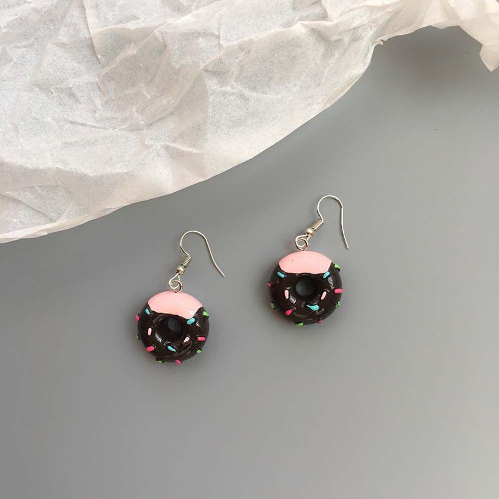 Bông Tai Bất Đối Xứng Hình Hamburger Hoạt Hình Dễ Thương Vui Nhộn Cá Tính Dự Tiệc Back2Li