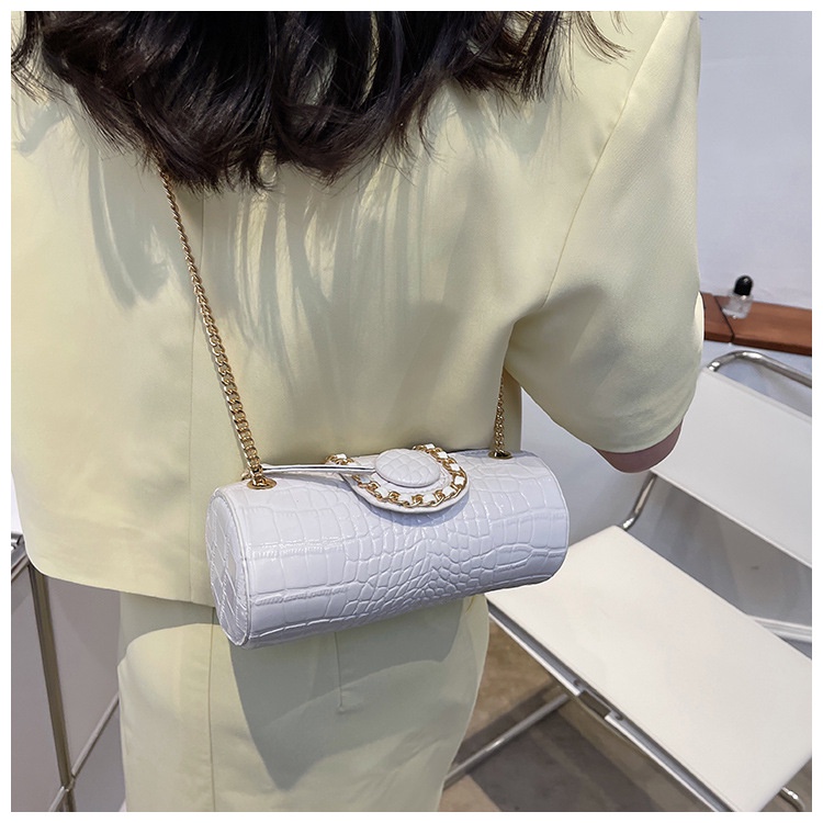 Túi đeo chéo vai JASMIN NOIR vân da cá sấu thời trang sành điệu cho nữ