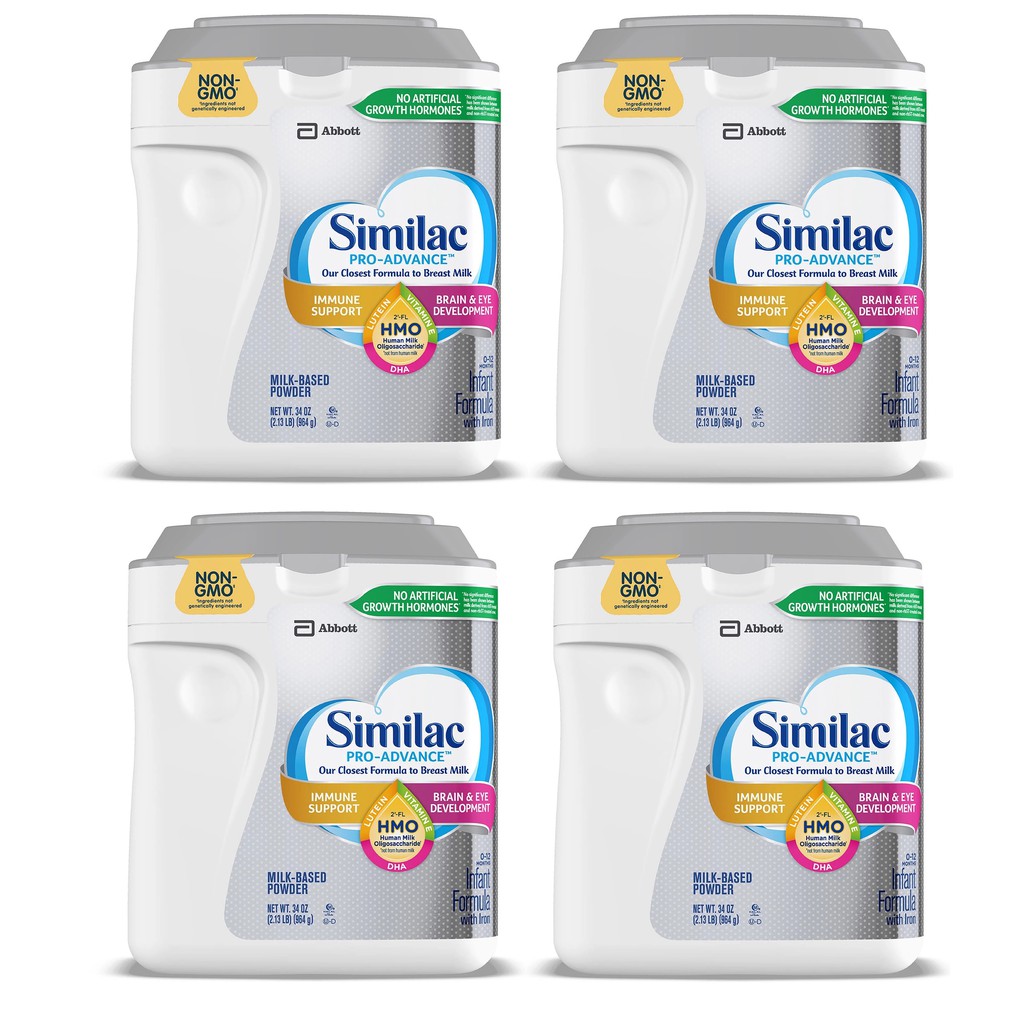 Combo 4 hộp sữa Similac Pro Advance 964 gram (Mẫu mới - Hàng Mỹ)