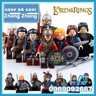 Xếp hình mô hình The Hobbit gồm Theoden - Eomer - Rohan - Wormtongue - Boromir - Aragorn Minifigures Pogo PG8031