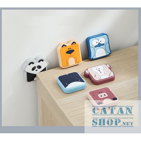 Nút chặn cửa 1 nút chống chạm cửa CUTE, miếng nhựa đệm sau cửa giảm tiếng động, chống trầy GD2