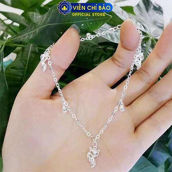 Lắc chân bạc nữ Hồ Ly Cửu Vỹ Thiên Hồ bạc ta chất liệu S925 thời trang phụ kiện trang sức nữ Viễn Chí Bảo L500059