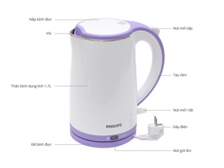 Ấm siêu tốc Philips HD9312 1.7L