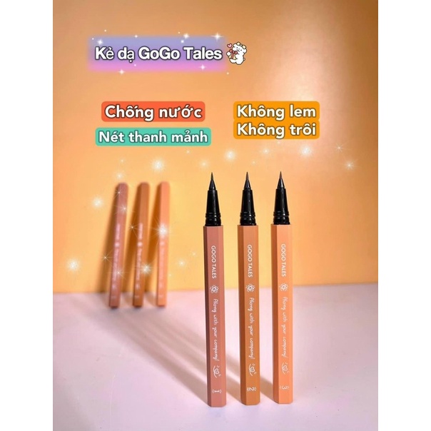 Kẻ mắt Gogo Tales không thấm nươc, chống lem sắc nét siêu mảnh GT211