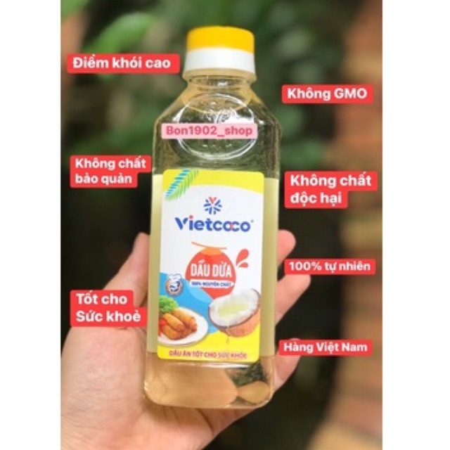 DẦU DỪA chuyên NẤU ĂN - Non GMO - healthy