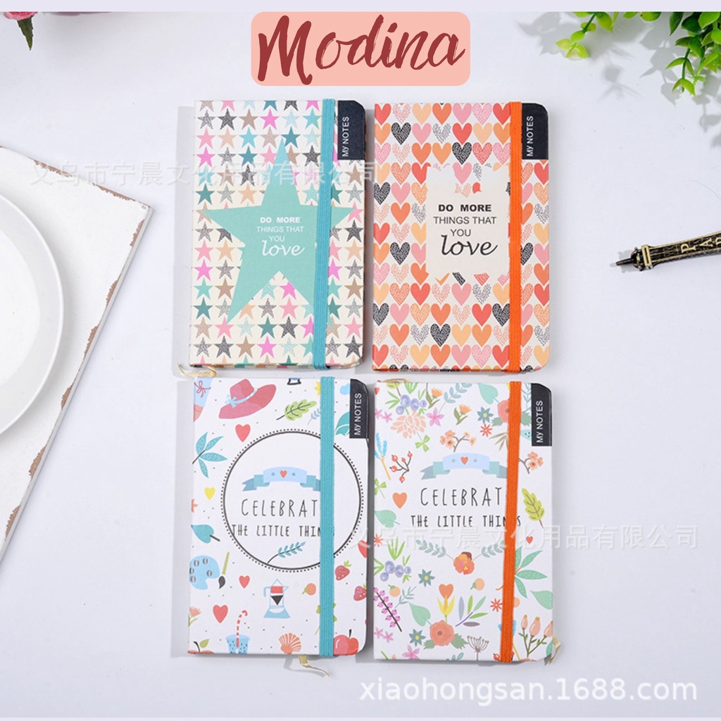 Sổ taya6 cute Modina bìa cứng dễ thương, vở ghi chép kế hoạch đa năng
