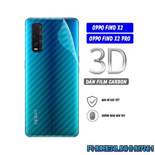 Oppo Find X2, Find X2 Pro_Dán Film Carbon mặt lưng chống trầy, không bám vân tay