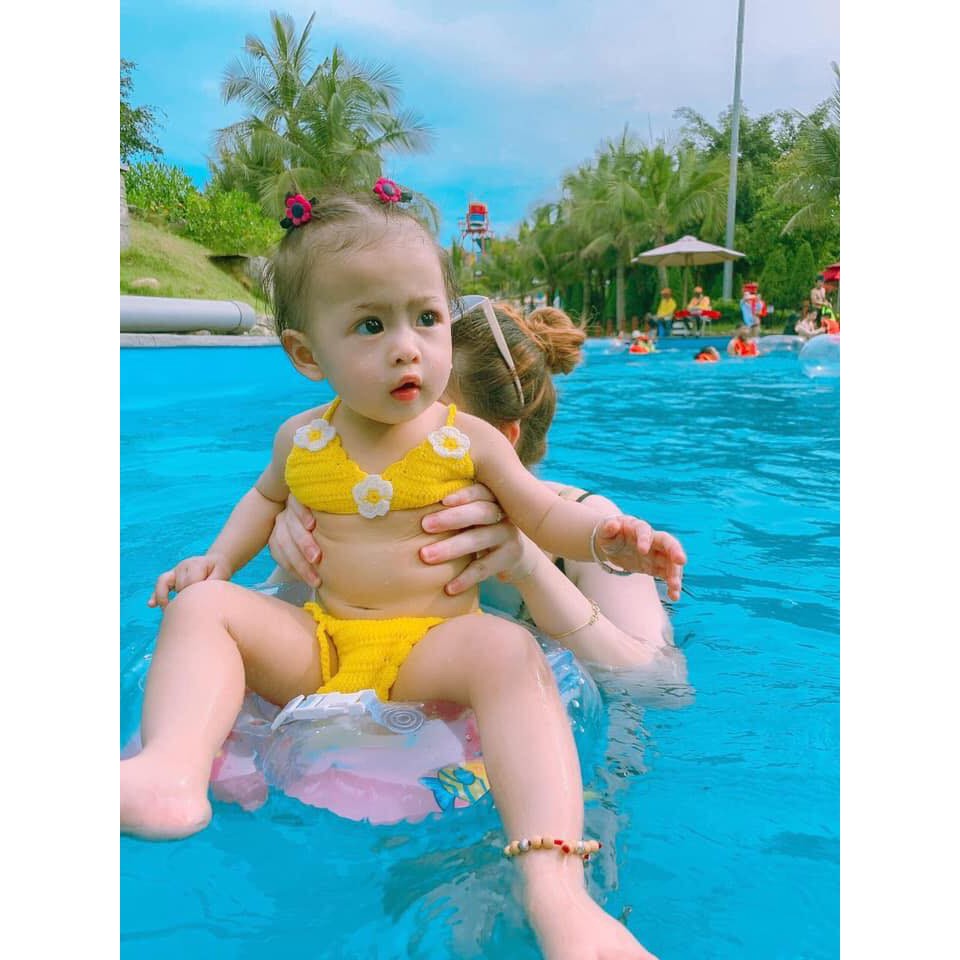 Bikini cho bé len đan tay siêu kute