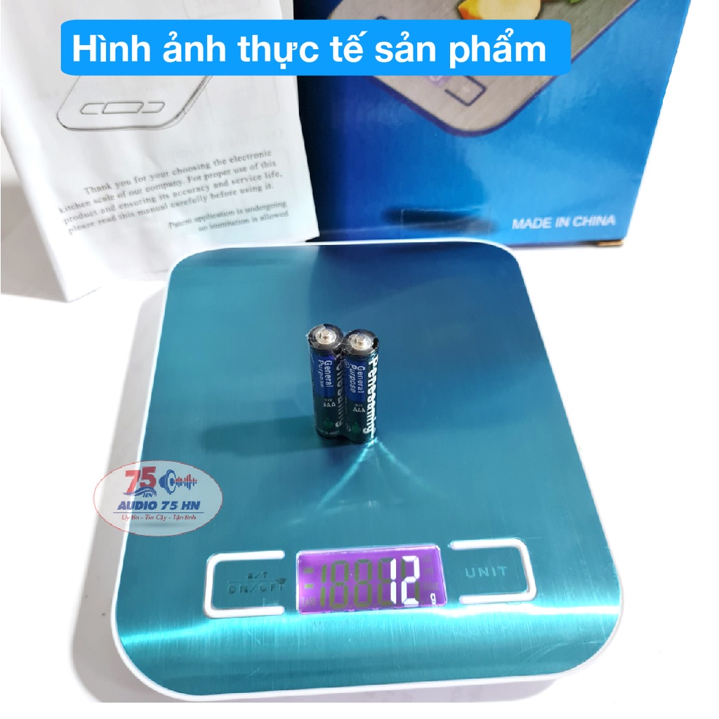 Cân thực phẩm điện tử hàng cao cấp, Cân tiểu ly điện tử nhà bếp mini SF2012 định lượng 1g - 5kg 10kg tặng kèm 02 pin