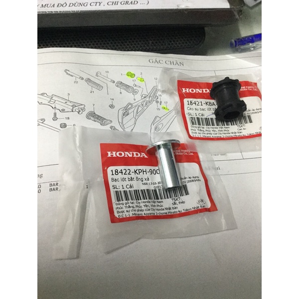 Khâu và cao su bắt pô : wave , Fu ...