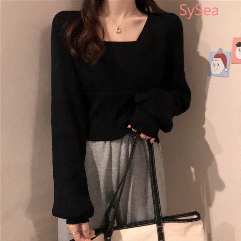 Áo Sweater Dệt Kim Tay Dài Thời Trang Mùa Thu Cho Nữ