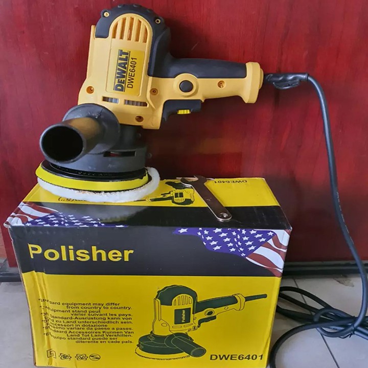 Máy đánh bóng ô tô, Máy chà nhám Dewalt 700W Chính Hãng kèm phụ kiện