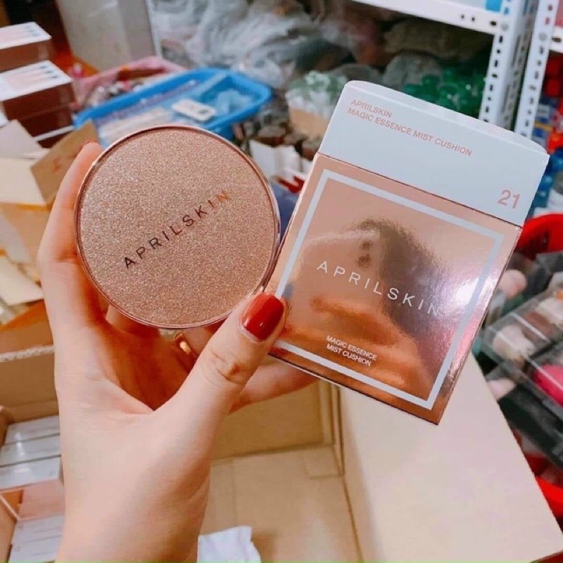 Phấn nước April Skin hồng Magic  Cushion Spf50