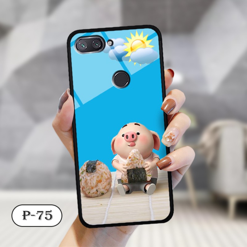 Ốp kính in hình cute Xiaomi Mi 8 Lite