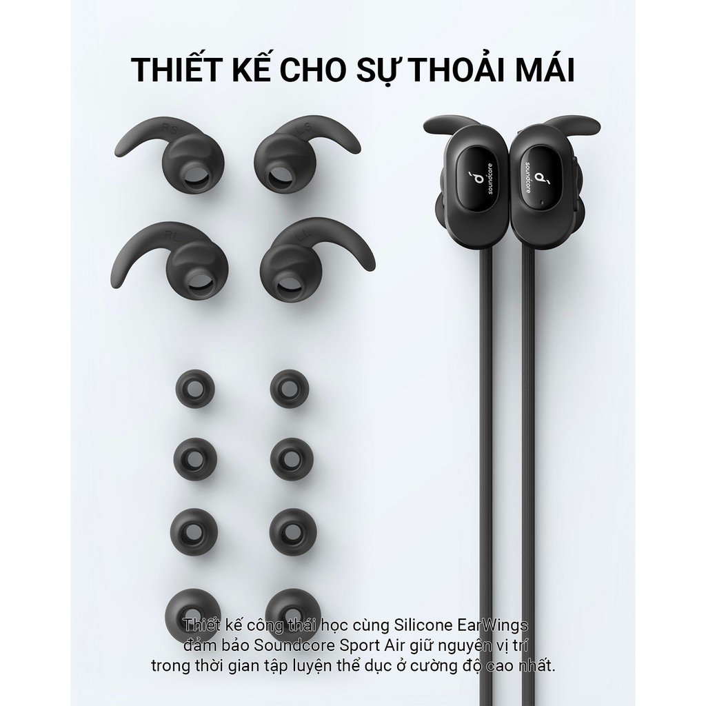 [Mã ELMALL300 giảm 7% đơn 500K] Tai nghe bluetooth SoundCore Sport Air (by ANKER) - A3405