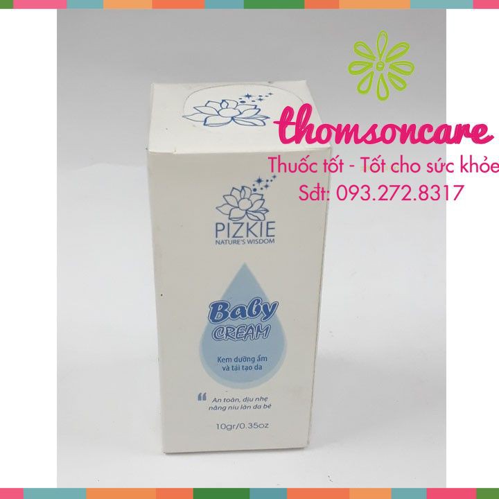 Kem trầu không Pizkie - giảm hăm, rôm sảy, côn trùng cắn, giảm nứt lẻ, tái tạo da Pizkie Baby Cream - Mẫu mới