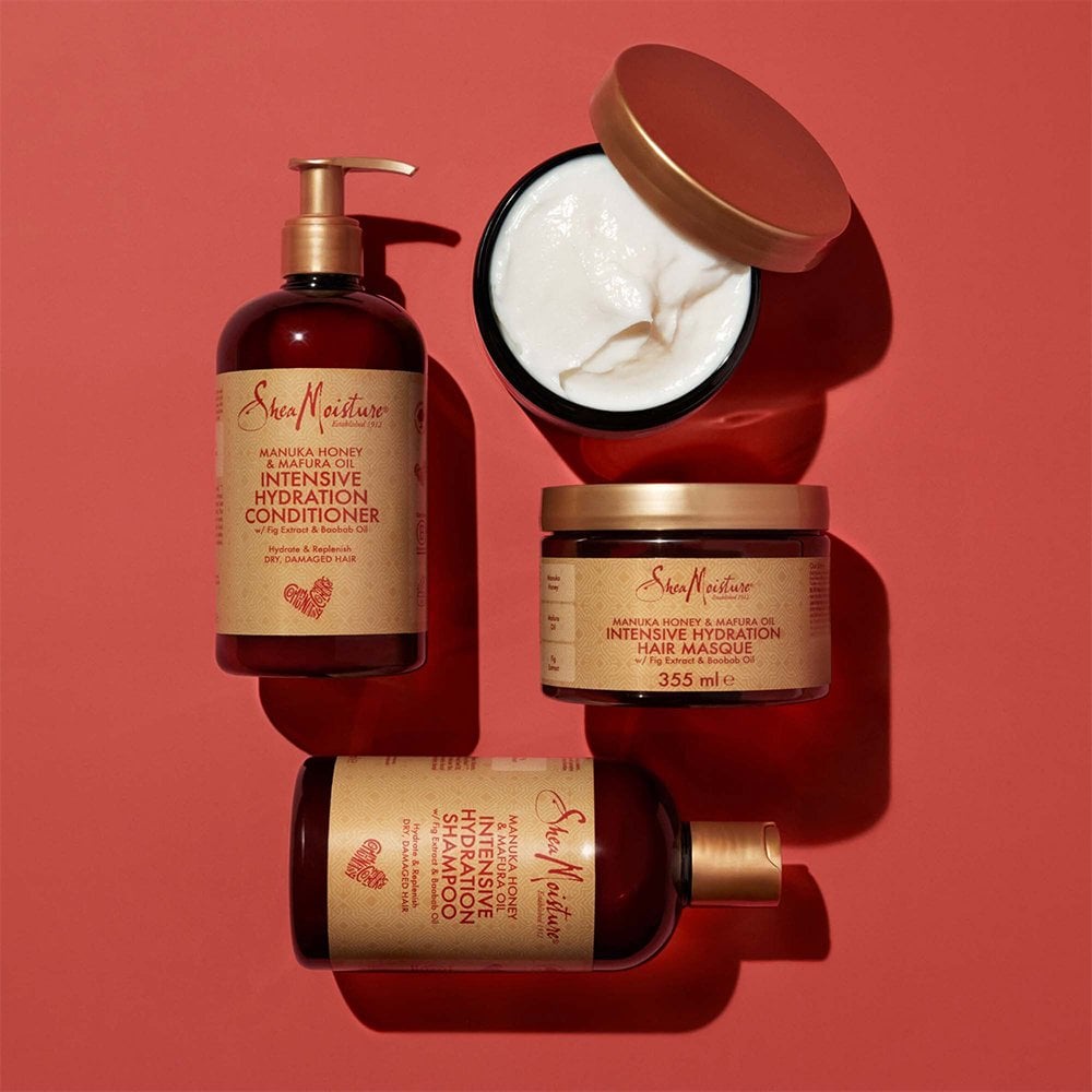 DẦU GỘI SIÊU DƯỠNG ẨM CHO TÓC KHÔ VÀ HƯ TỔN NẶNG SHEAMOISTURE MANUKA HONEY & MAFURA OIL INTENSIVE HYDRATION