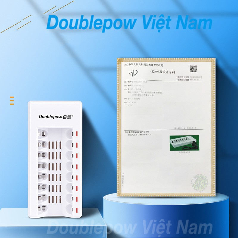 ✪SIÊU GIẢM GIÁ✪ Bộ Pin Sạc 8 đèn 8 Pin AA/AAA DP-K18 cho micro karaoke, đồ chơi, chuột máy tính, máy ảnh