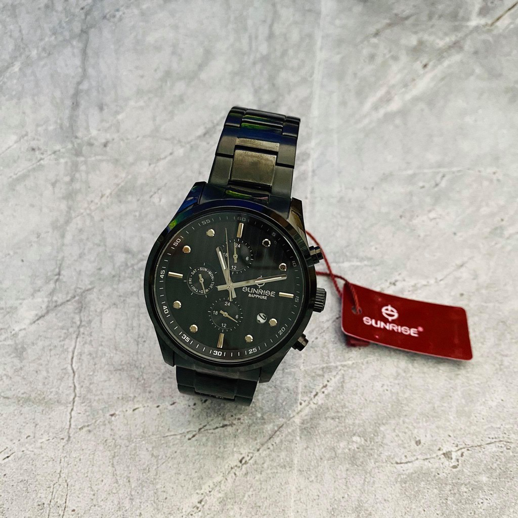 Đồng hồ Sunrise nam chính hãng Nhật Bản M756SWA.DB.D - kính saphire chống trầy - chạ